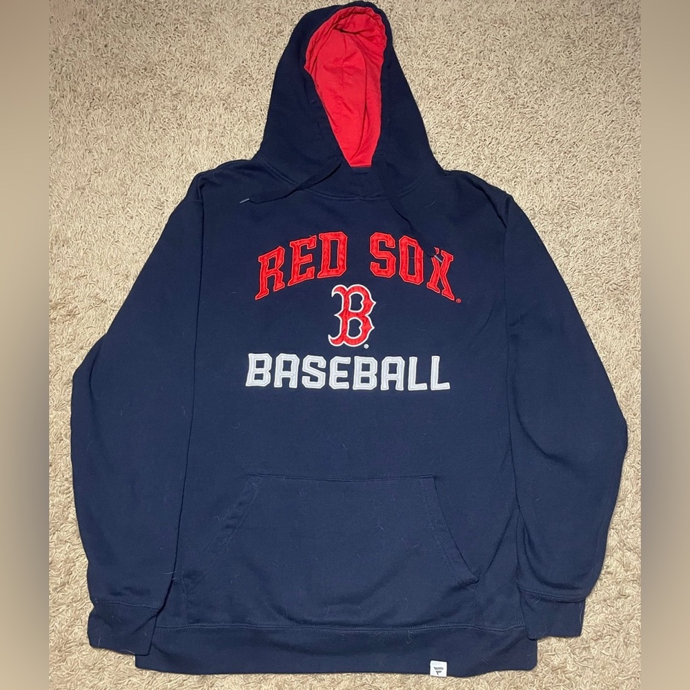 Boston Red Sox Baseball Fanatics Branded Men’s Size L Pullover Hoodie Sweatshirt